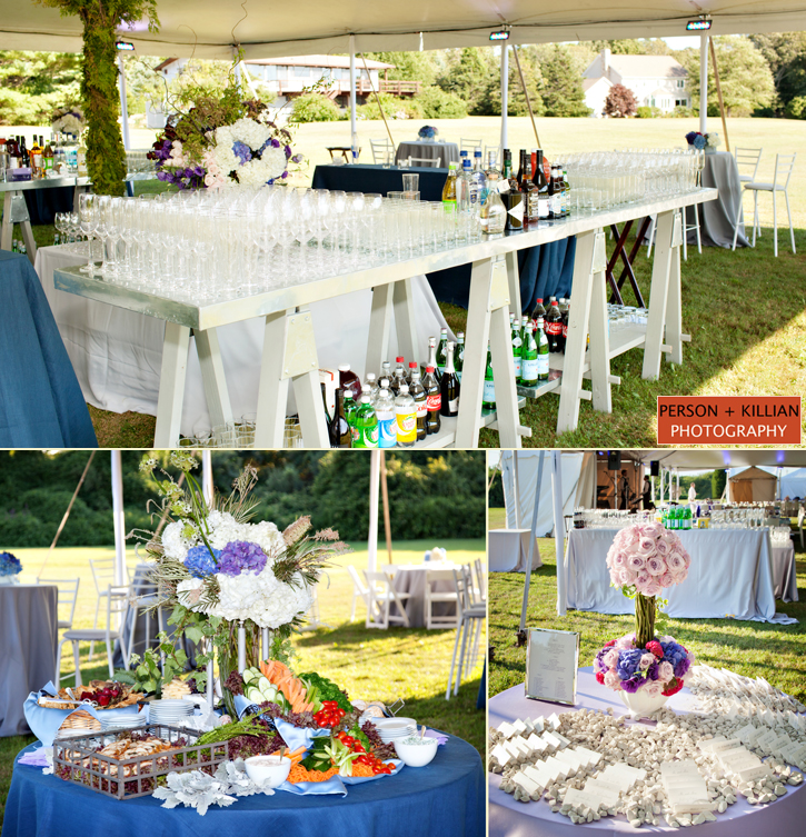 Wedding Decor Cocktail Hour Bar Setup