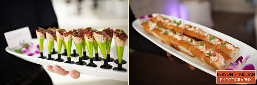 Belle Mer Wedding, Newport RI Hors D'oeuvres
