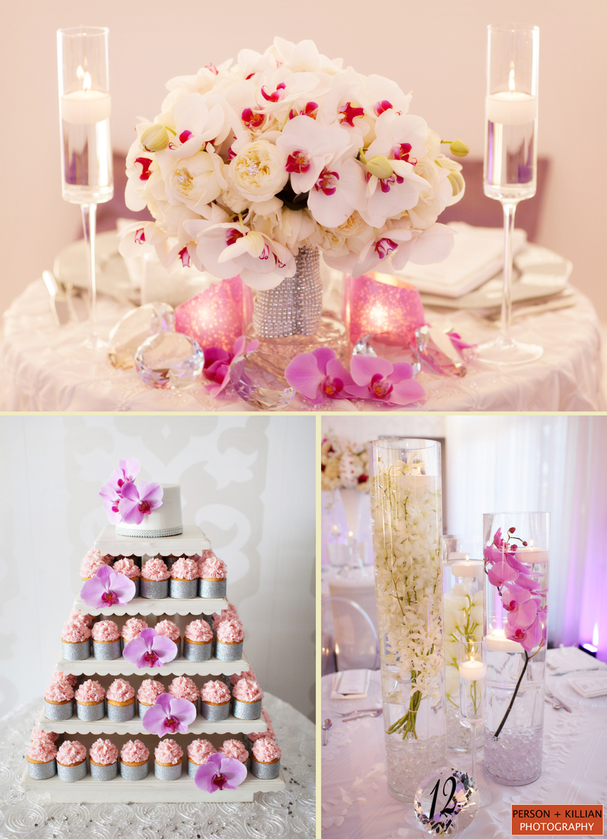 Belle Mer Wedding, Newport, RI Floral Arrangements