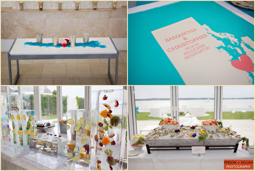 Cocktail Hour Belle Mer Newport Wedding Photography Reception