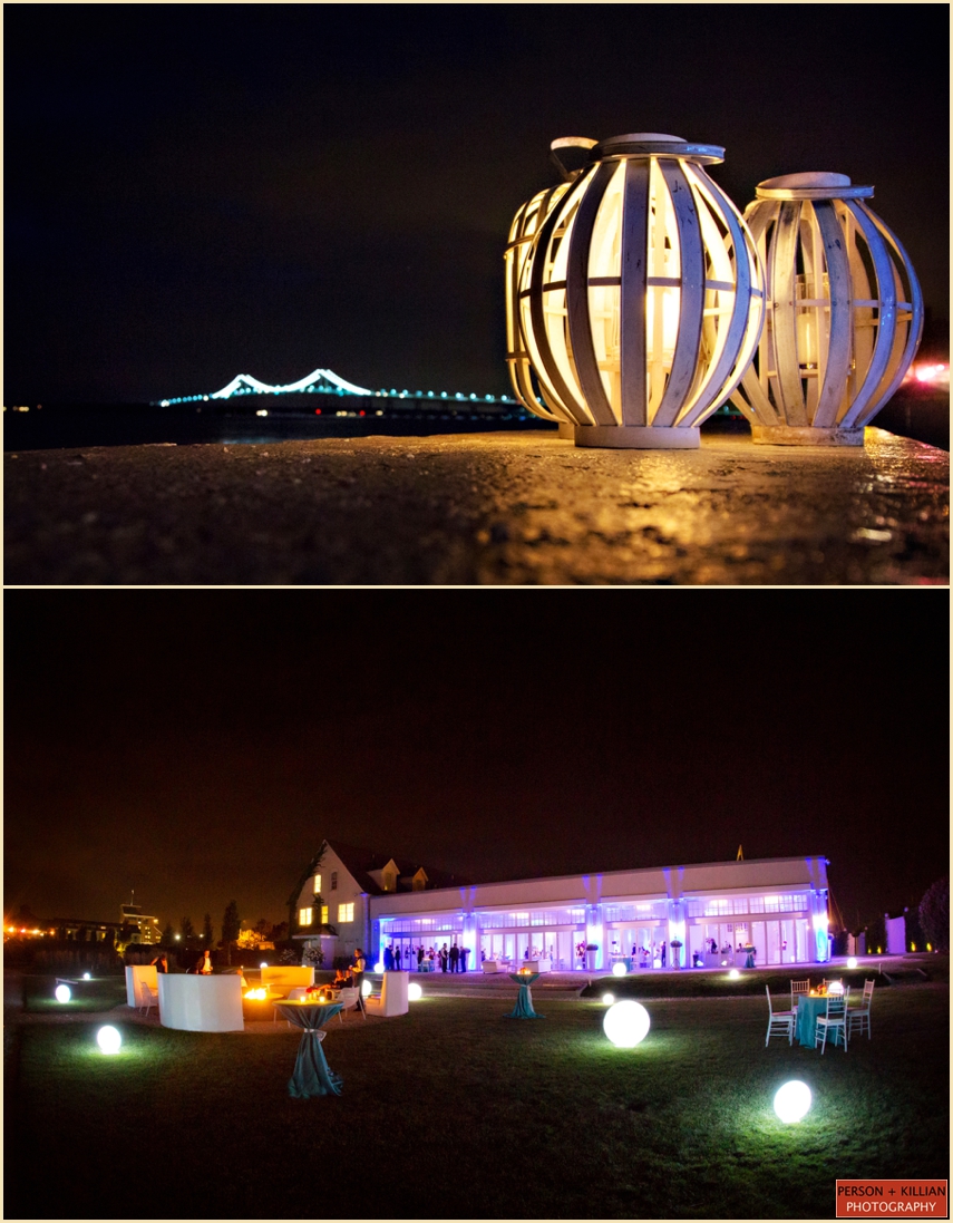 Wedding Lanterns and Lighting Belle Mer Newport Wedding Photography