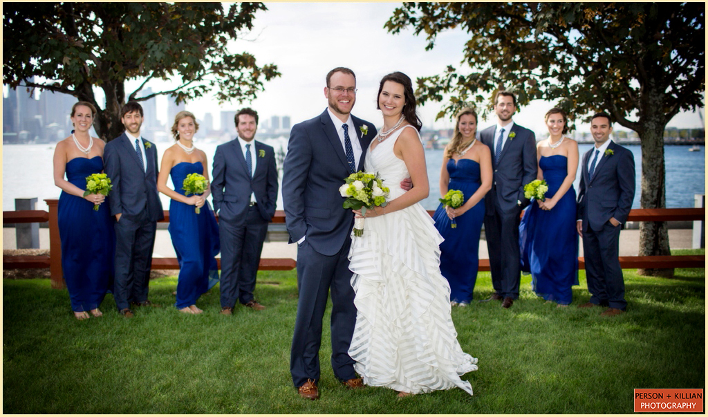 Boston Harbor Wedding Portraits 