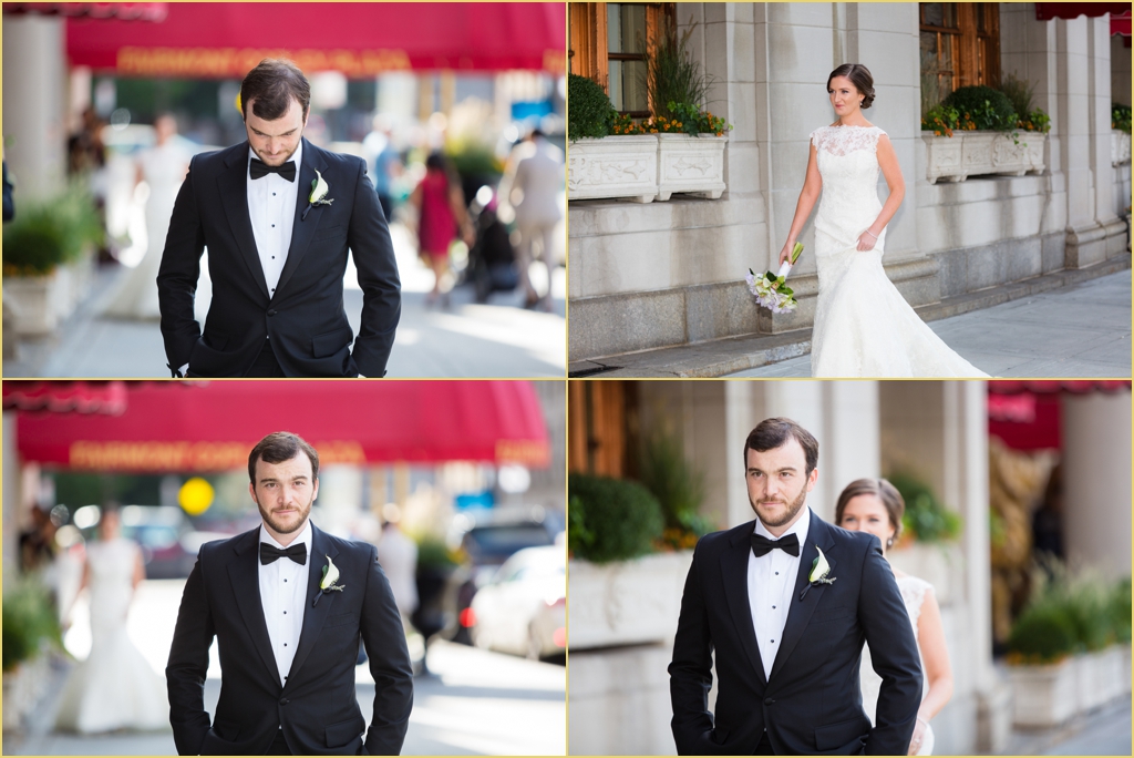 Rafanelli Events Boston Wedding First Look Bride Groom Fairmont Copley Plaza