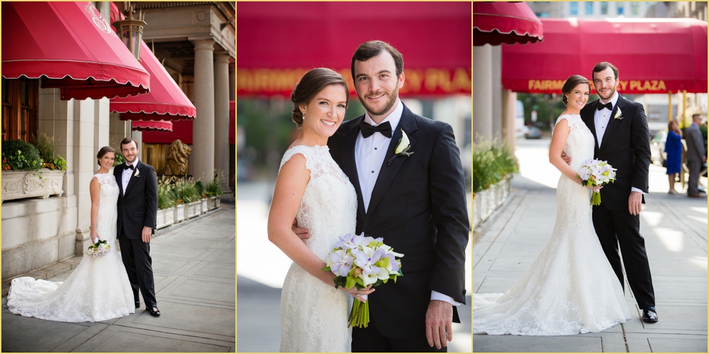 Lauren John First Look Wedding Portraits Fairmont Copley Plaza Boston with Rafanelli Events