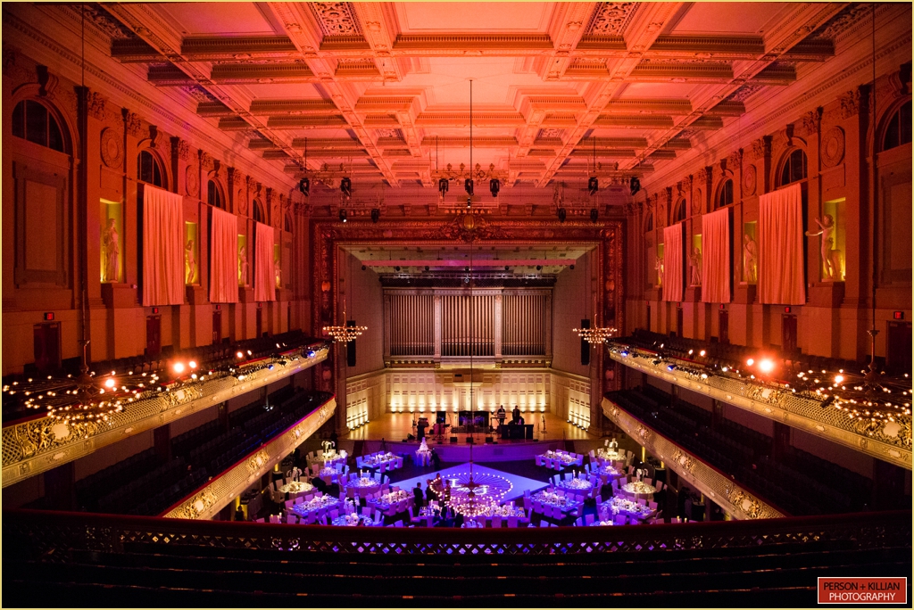 boston symphony orchestra Wedding with Rafanelli Events Wedding Decor and Lighting