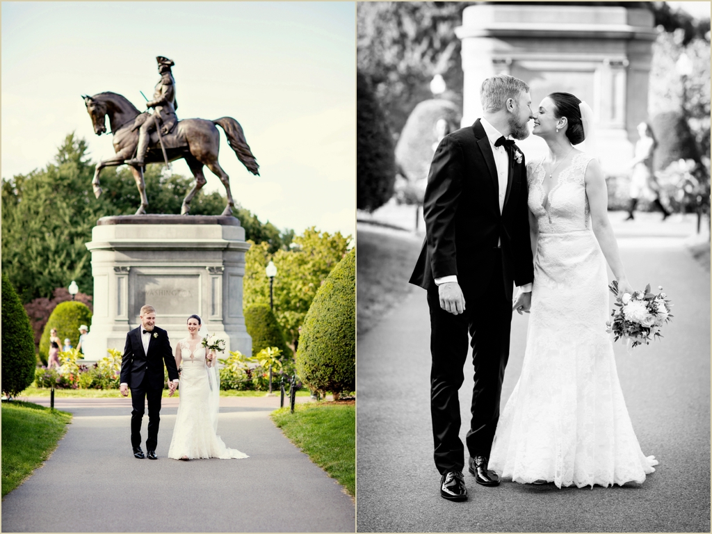 Fall Wedding Boston Public Garden 