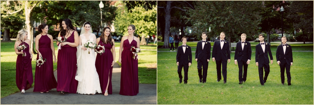 Fall Wedding Boston Public Garden 
