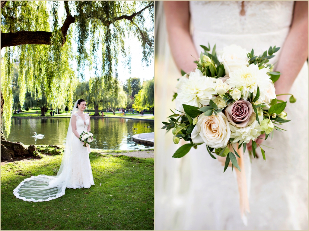 Fall Wedding Boston Public Garden 