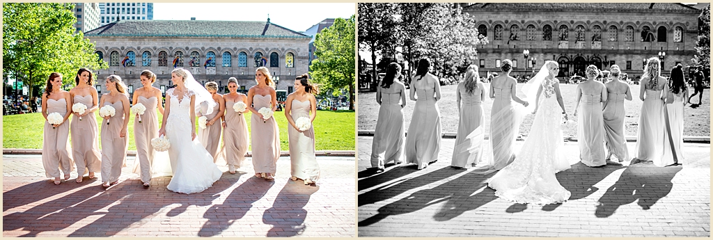 Summer wedding Boston Copley Square 