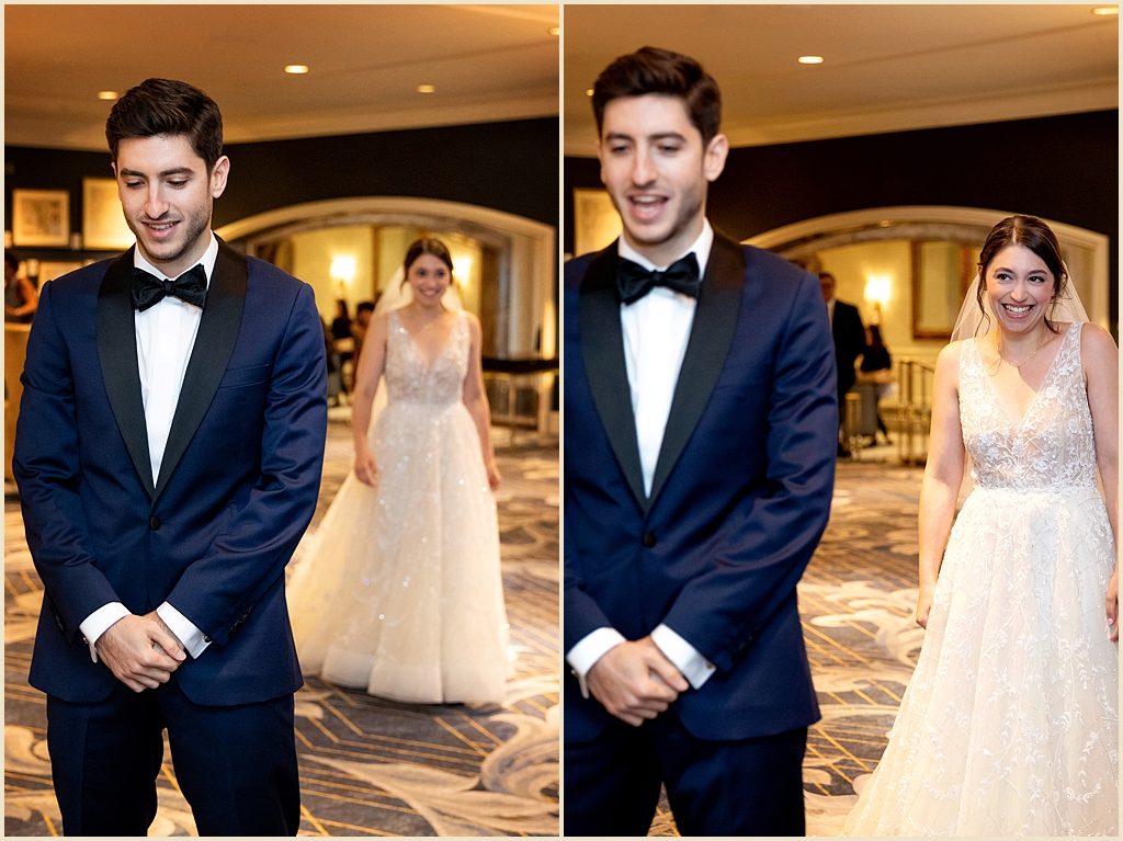 Boston Harbor Hotel Wedding First Look 