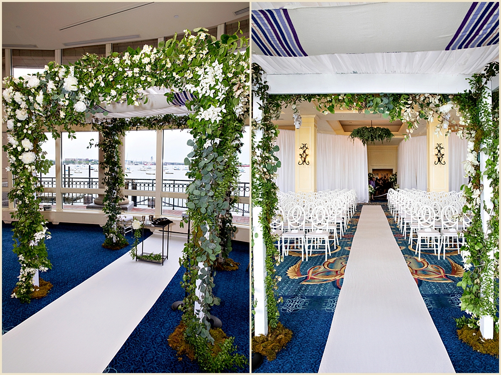 Jewish Wedding Ceremony Boston Harbor Hotel