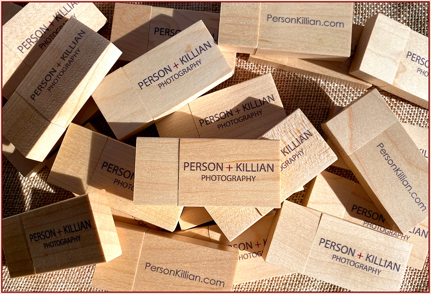 Boston Weddings and Events - Jill Person Photography Wedding Season Custom Wooden USB Flash Drives